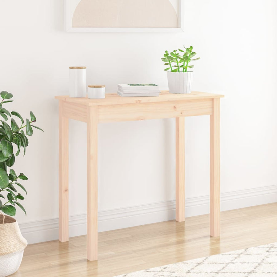 Wandtafel 80X40X75 Cm Massief Grenenhout