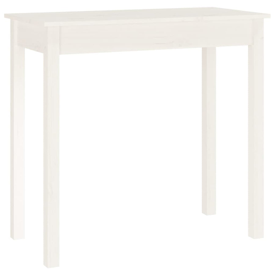 Wandtafel Massief Grenenhout 1 80 x 40 x 75 cm Wit
