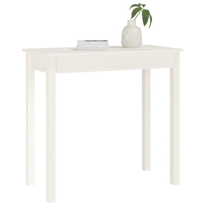 Wandtafel Massief Grenenhout 1 80 x 40 x 75 cm Wit