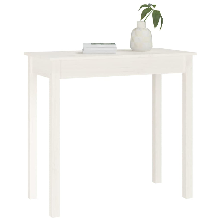 Wandtafel Massief Grenenhout 1 80 x 40 x 75 cm Wit