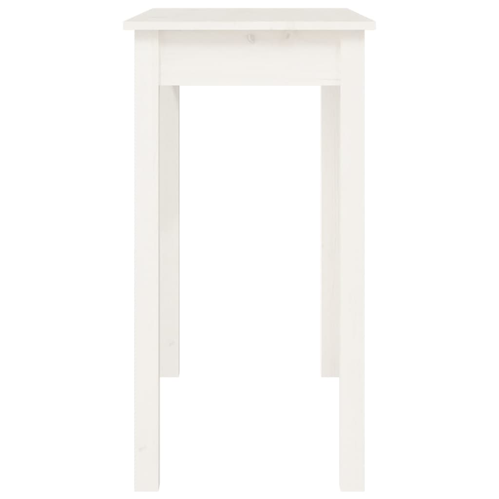 Wandtafel Massief Grenenhout 1 80 x 40 x 75 cm Wit