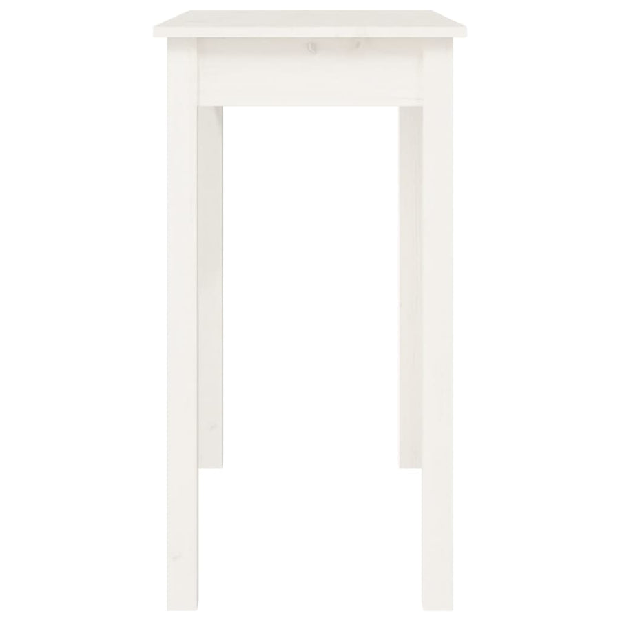 Wandtafel Massief Grenenhout 1 80 x 40 x 75 cm Wit