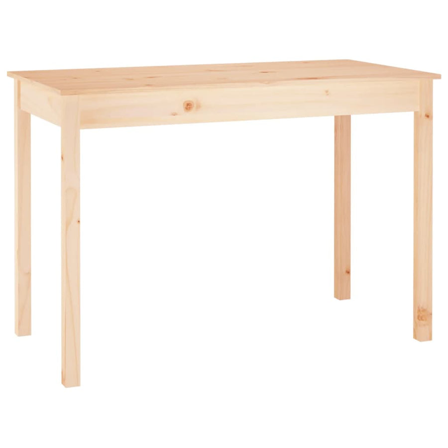 Eettafel 110x55x75 cm massief grenenhout 110 x 55 x 75 cm Naturel