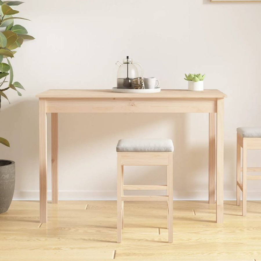 Eettafel 110x55x75 cm massief grenenhout 110 x 55 x 75 cm Naturel