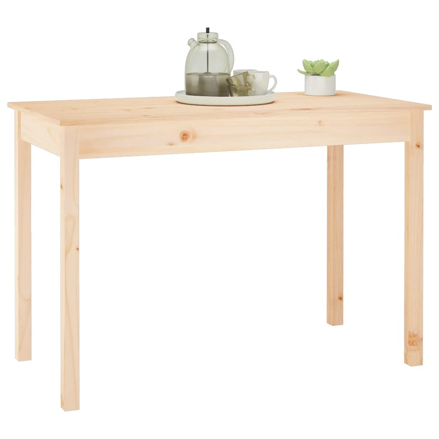 Eettafel 110x55x75 cm massief grenenhout 110 x 55 x 75 cm Naturel