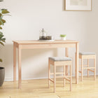 Dining table 110x55x75 cm solid pine wood