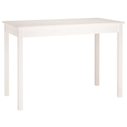 Eettafel Massief Grenenhout 110 x 55 x 75 cm Wit