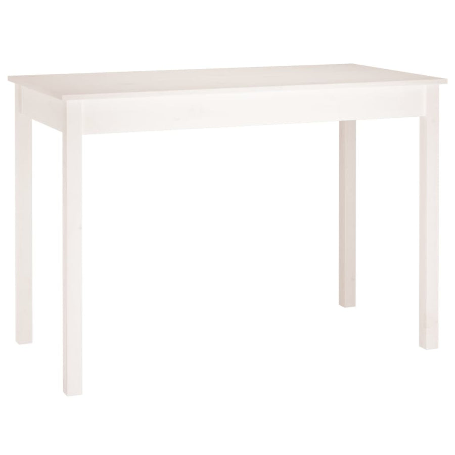 Eettafel Massief Grenenhout 110 x 55 x 75 cm Wit