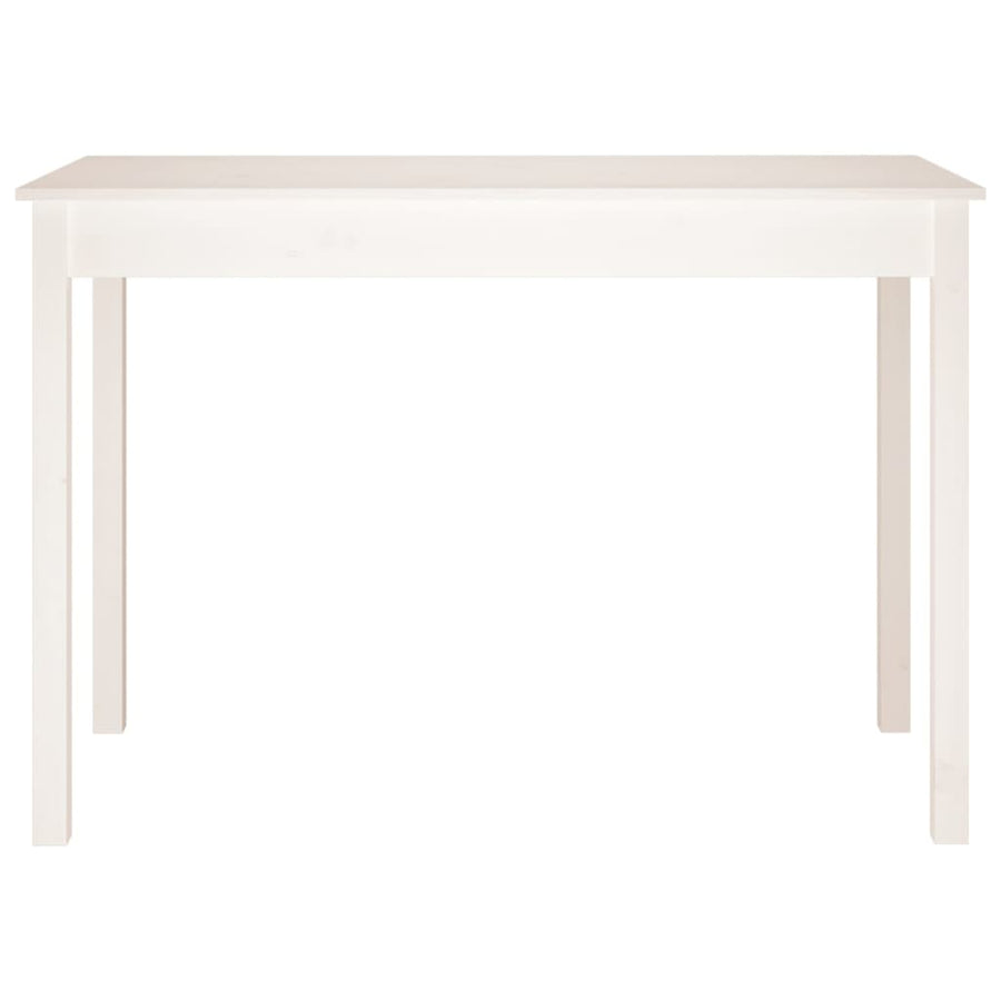 Eettafel Massief Grenenhout 110 x 55 x 75 cm Wit
