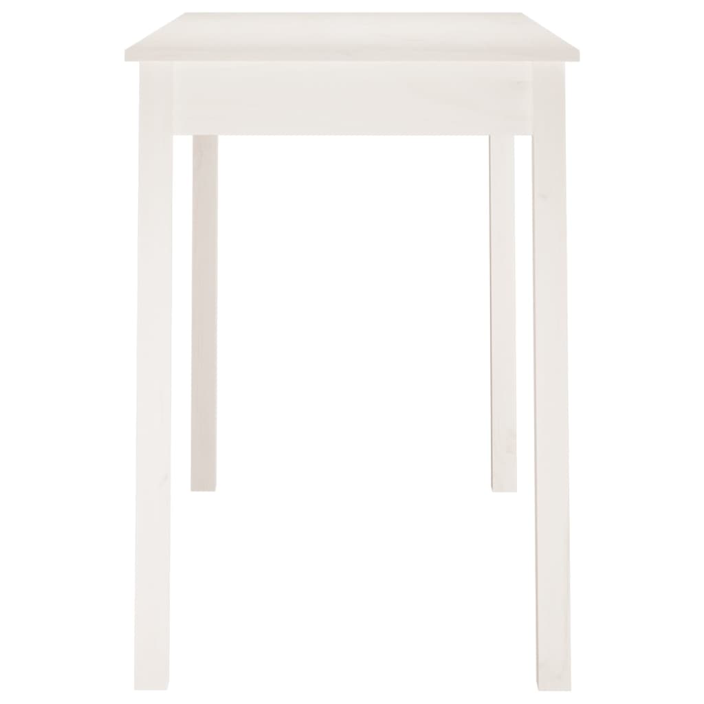 Eettafel Massief Grenenhout 110 x 55 x 75 cm Wit