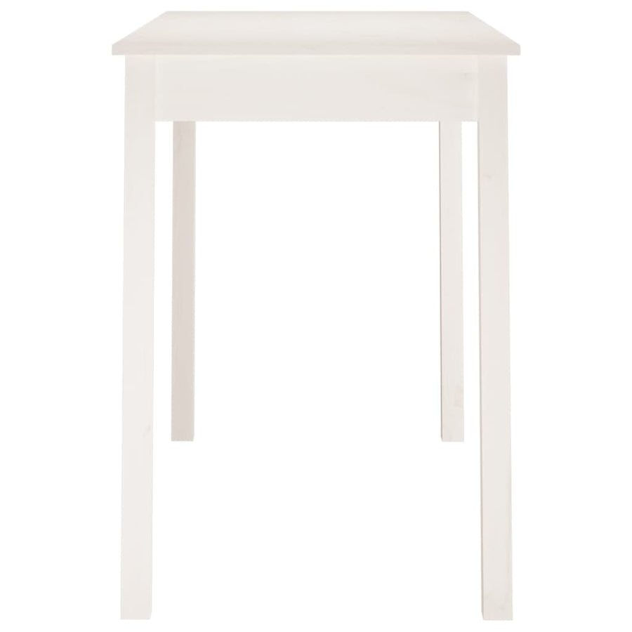 Eettafel Massief Grenenhout 110 x 55 x 75 cm Wit