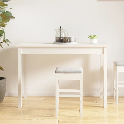 Eettafel Massief Grenenhout 110 x 55 x 75 cm Wit