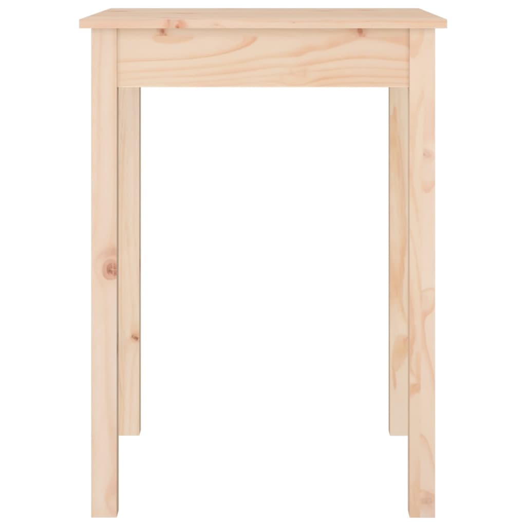 Eettafel 55x55x75 cm massief grenenhout 55 x 55 x 75 cm Naturel