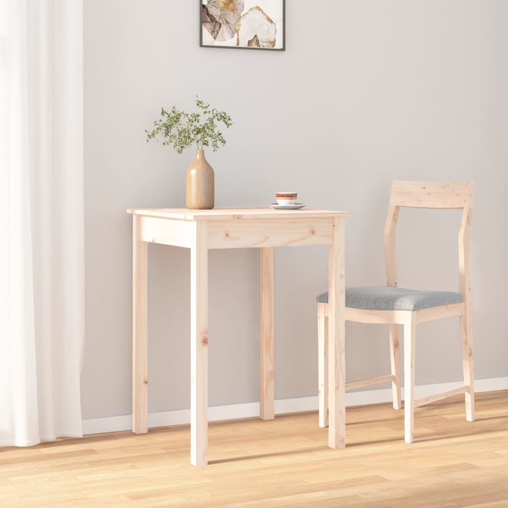 Eettafel 55x55x75 cm massief grenenhout 55 x 55 x 75 cm Naturel