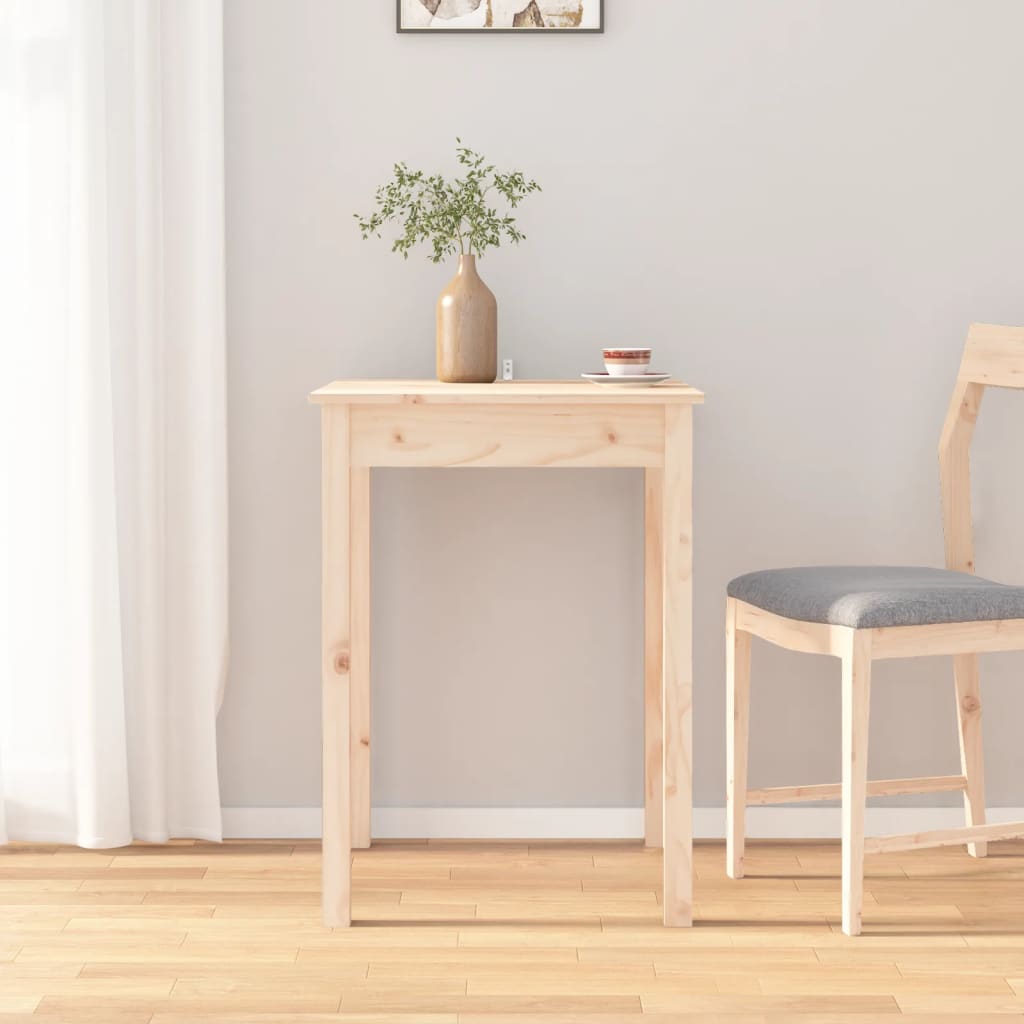 Eettafel 55x55x75 cm massief grenenhout 55 x 55 x 75 cm Naturel