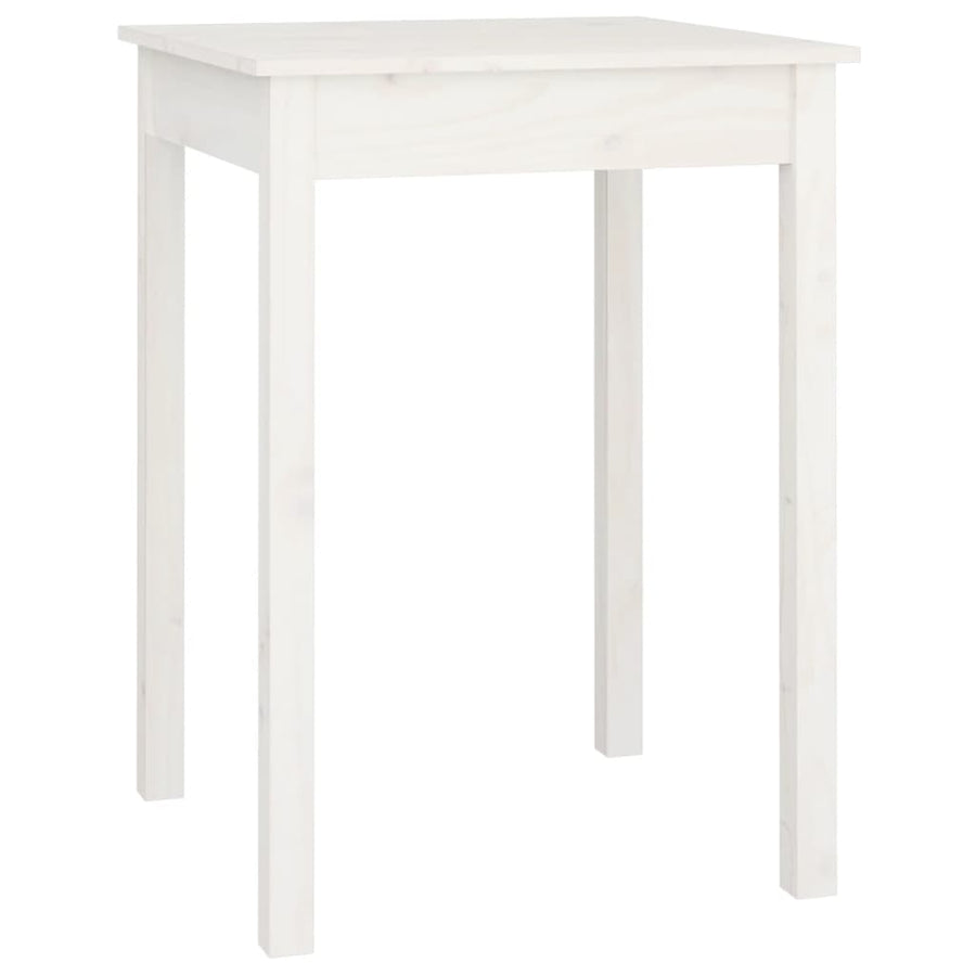 Eettafel 55x55x75 cm massief grenenhout wit 55 x 55 x 75 cm Wit