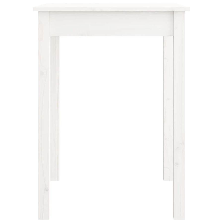 Eettafel 55x55x75 cm massief grenenhout wit 55 x 55 x 75 cm Wit