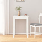 Dining table 55x55x75 cm solid pine wood white