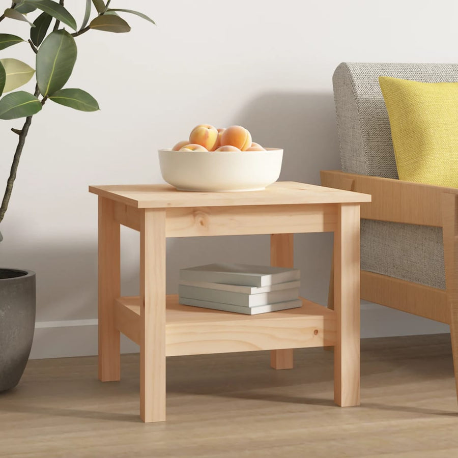 Salontafel 45X45X40 Cm Massief Grenenhout 1 45 x 45 x 40 cm Naturel