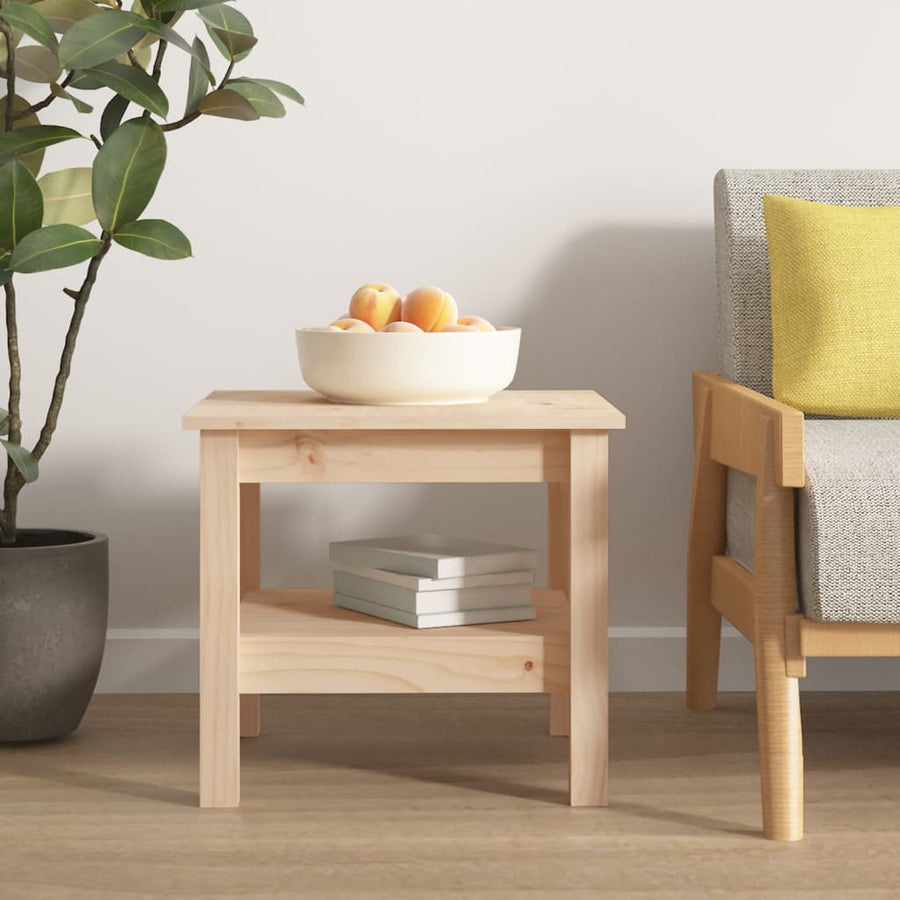 Salontafel 45X45X40 Cm Massief Grenenhout 1 45 x 45 x 40 cm Naturel