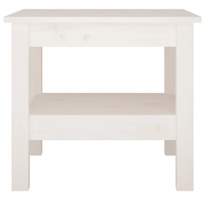 Salontafel Massief Grenenhout 45 x 45 x 40 cm Wit