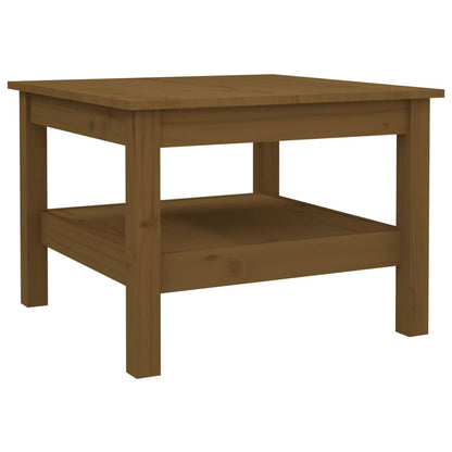 Salontafel Massief Grenenhout 55 x 55 x 40 cm Honingbruin