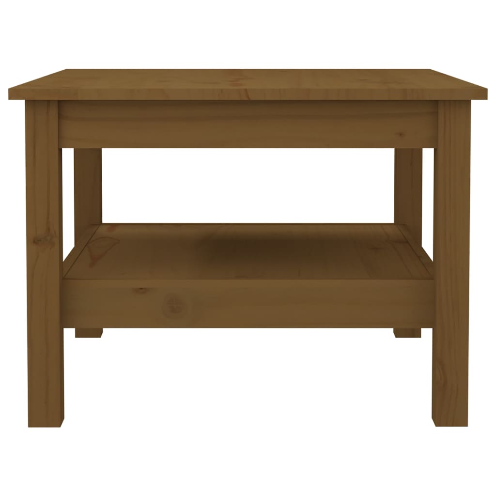 Salontafel Massief Grenenhout 55 x 55 x 40 cm Honingbruin