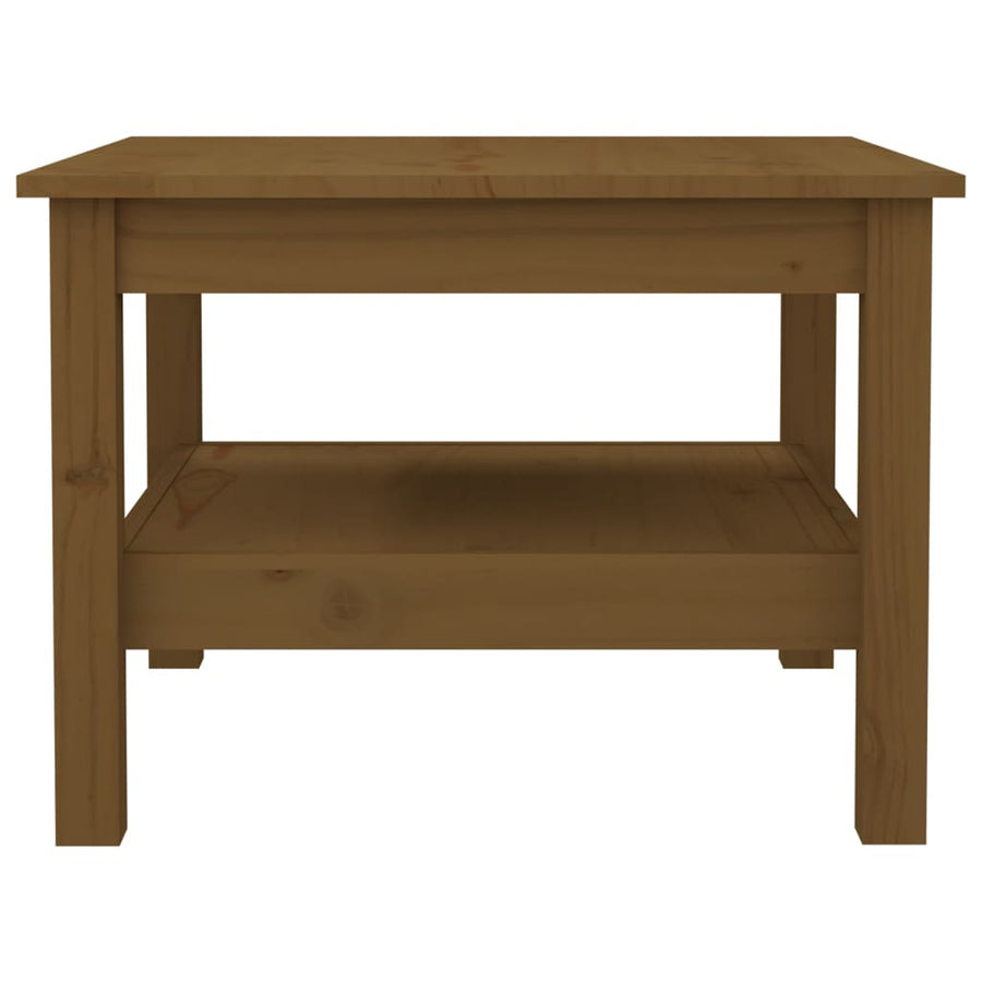 Salontafel Massief Grenenhout 55 x 55 x 40 cm Honingbruin