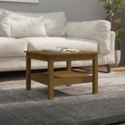 Coffee table 55x55x40 cm solid pine honey brown
