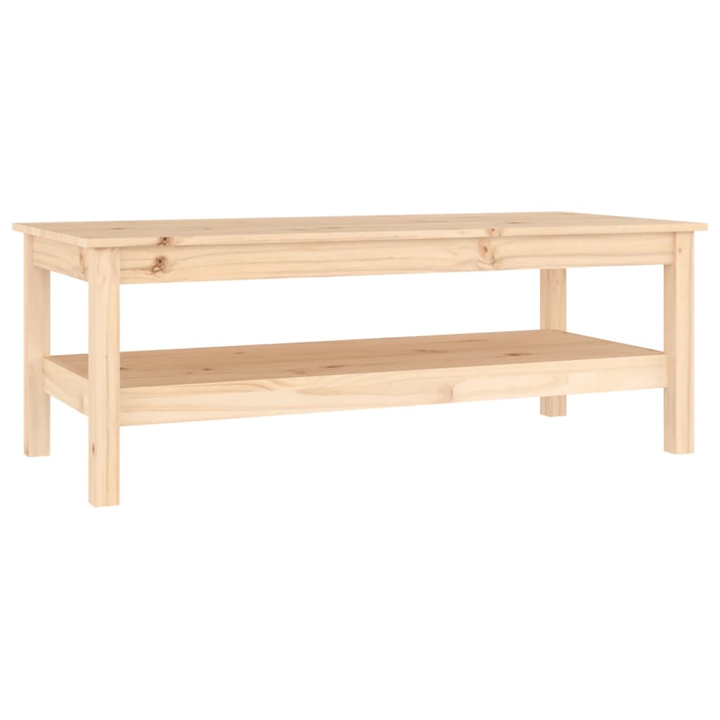 Salontafel 110X50X40 Cm Massief Grenenhout 110 x 50 x 40 cm Naturel