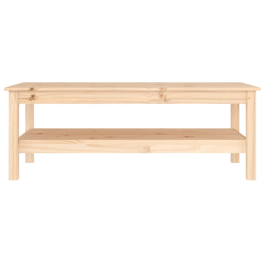 Salontafel 110X50X40 Cm Massief Grenenhout 110 x 50 x 40 cm Naturel