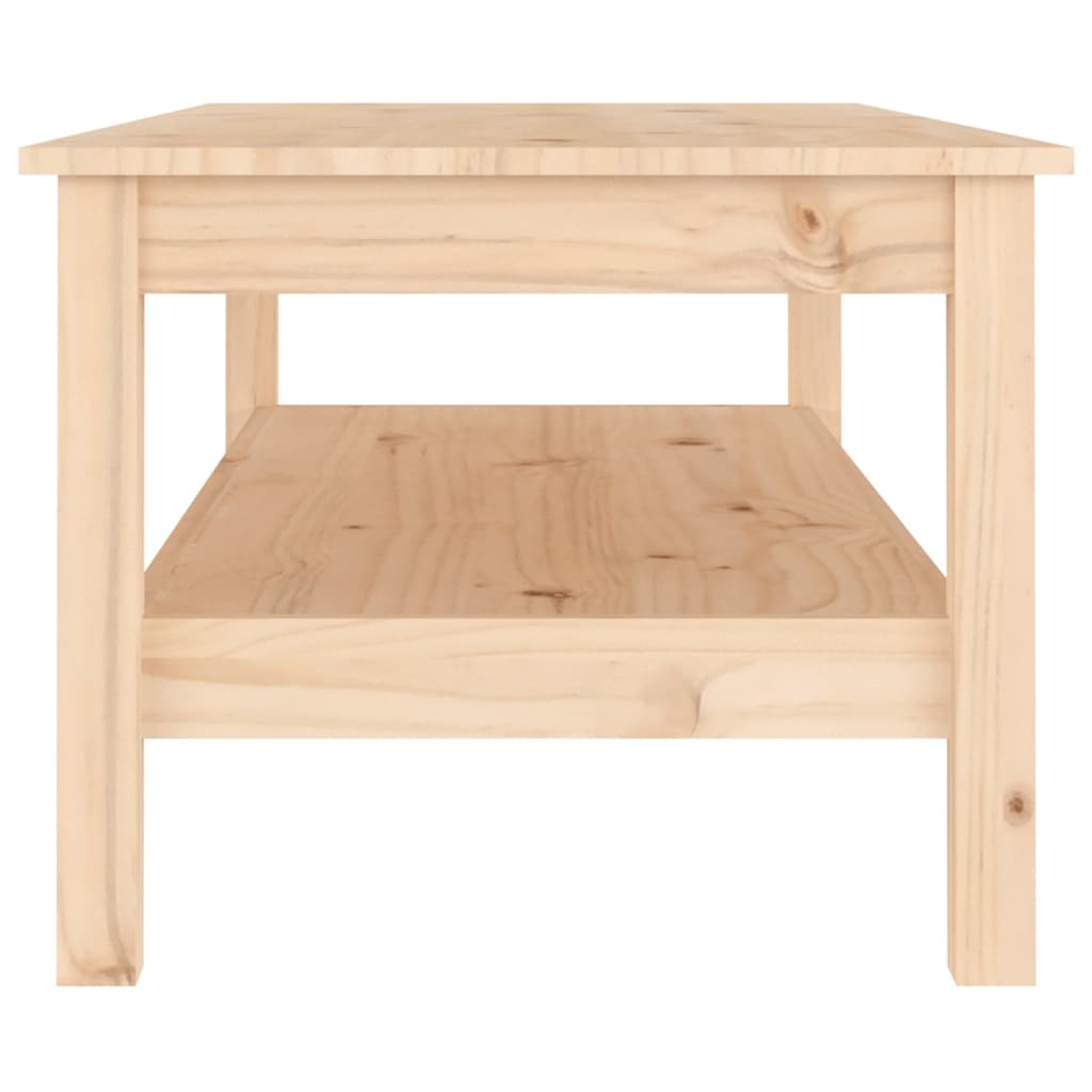 Salontafel 110X50X40 Cm Massief Grenenhout 110 x 50 x 40 cm Naturel