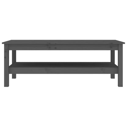Salontafel Massief Grenenhout 110 x 50 x 40 cm Grijs