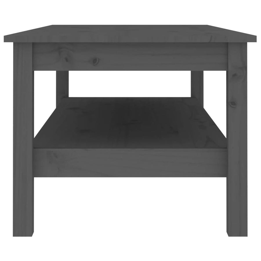 Salontafel Massief Grenenhout 110 x 50 x 40 cm Grijs