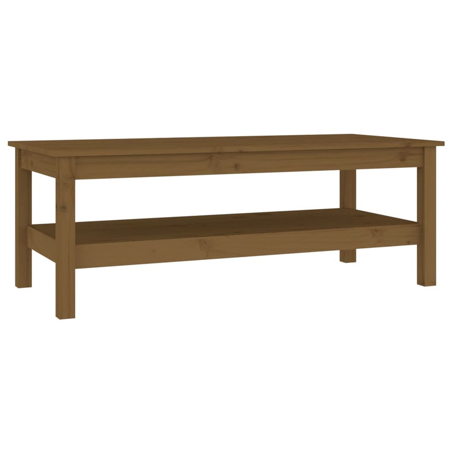 Salontafel Massief Grenenhout 110 x 50 x 40 cm Honingbruin