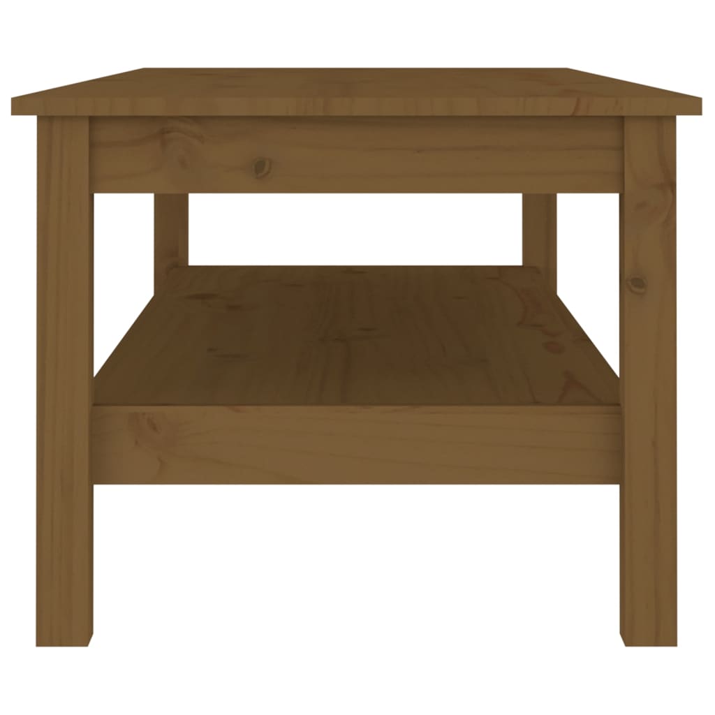 Salontafel Massief Grenenhout 110 x 50 x 40 cm Honingbruin