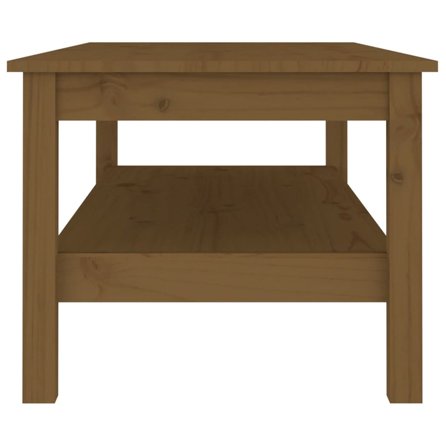 Salontafel Massief Grenenhout 110 x 50 x 40 cm Honingbruin