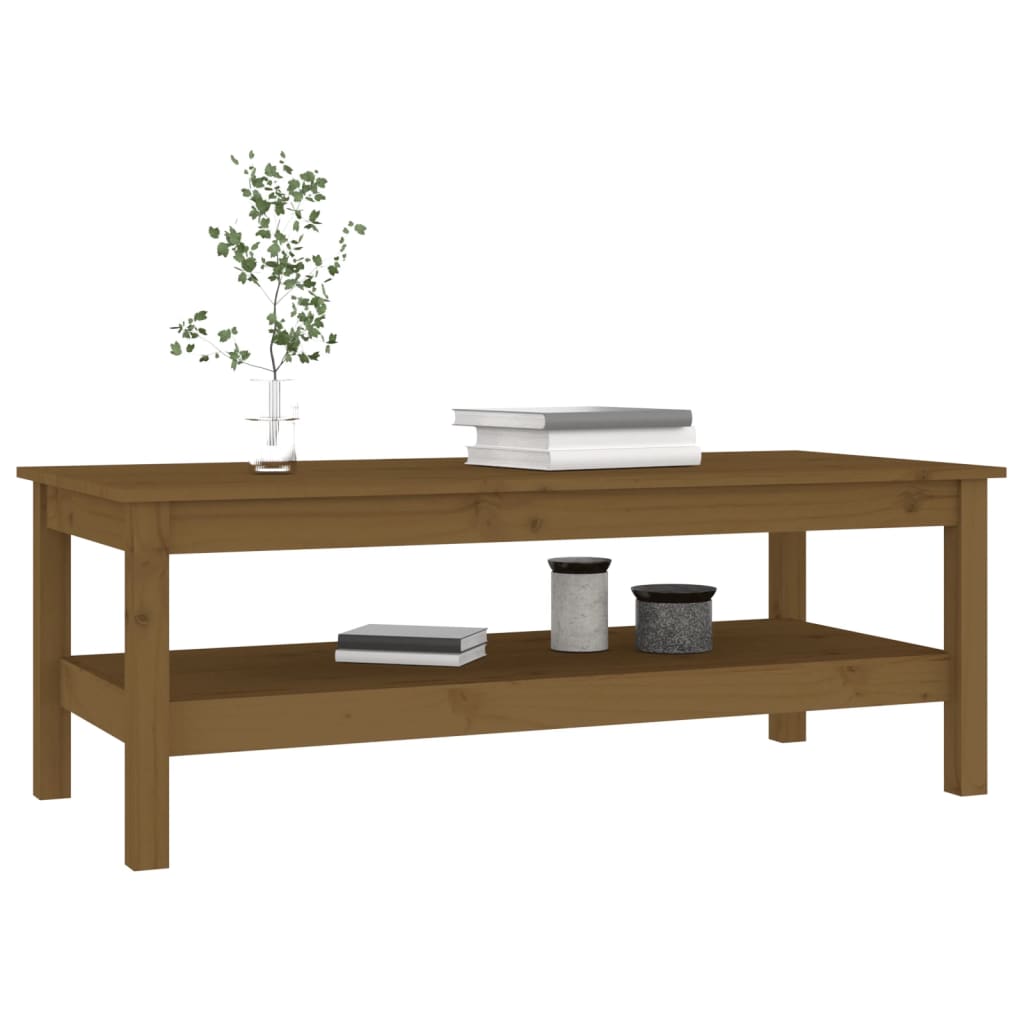 Salontafel Massief Grenenhout 110 x 50 x 40 cm Honingbruin