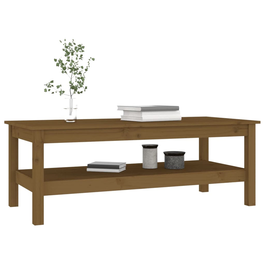 Salontafel Massief Grenenhout 110 x 50 x 40 cm Honingbruin