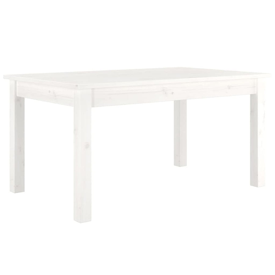 Salontafel Massief Grenenhout 80 x 50 x 40 cm Wit