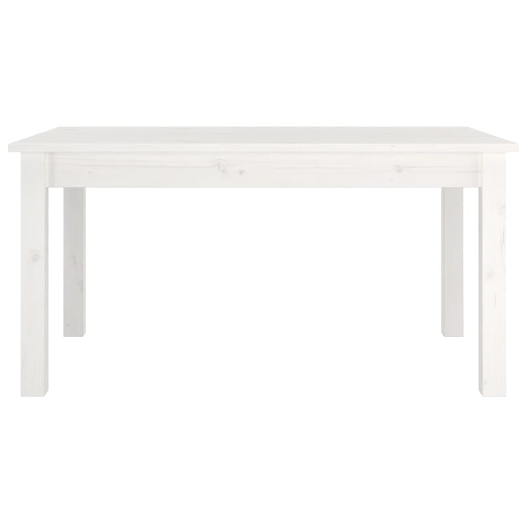 Salontafel Massief Grenenhout 80 x 50 x 40 cm Wit