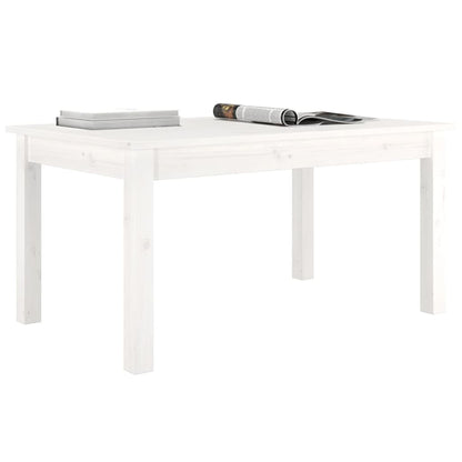 Salontafel Massief Grenenhout 80 x 50 x 40 cm Wit