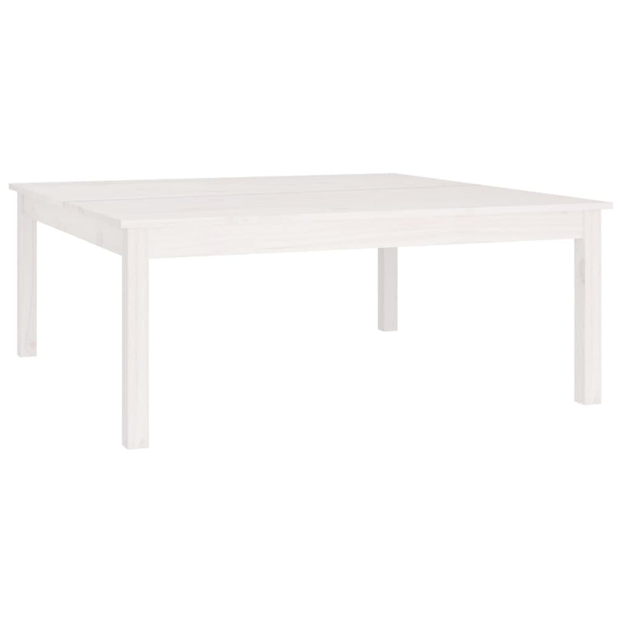Salontafel Massief Grenenhout 100 x 100 x 40 cm Wit