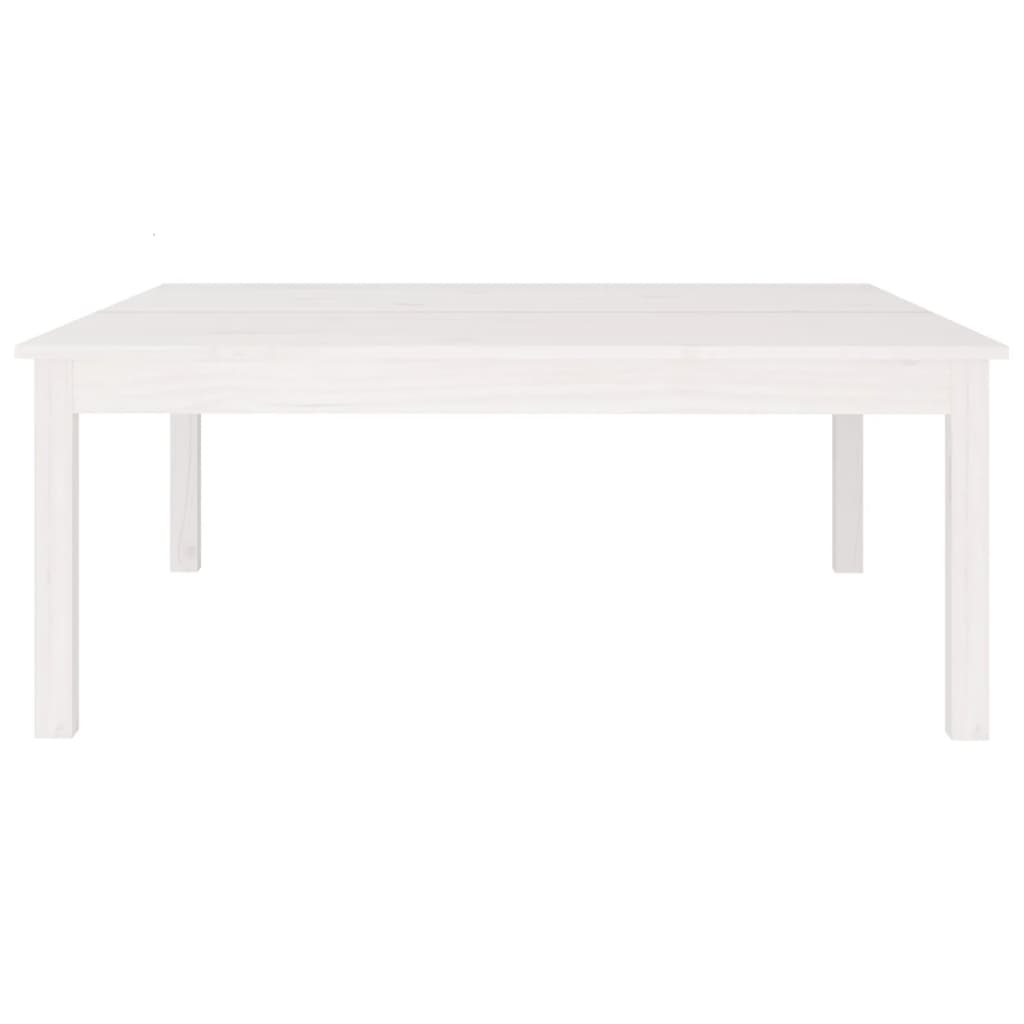 Salontafel Massief Grenenhout 100 x 100 x 40 cm Wit