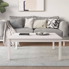 Salontafel 100x100x40 cm massief grenenhout wit