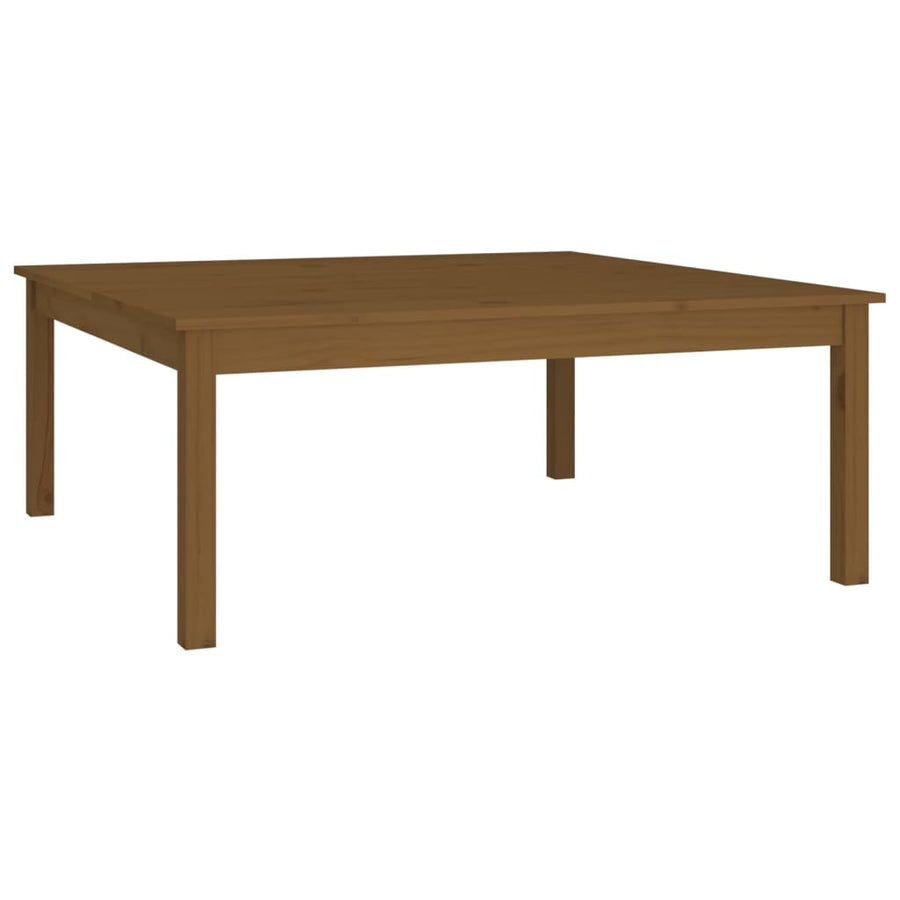 Salontafel Massief Grenenhout 100 x 100 x 40 cm Honingbruin