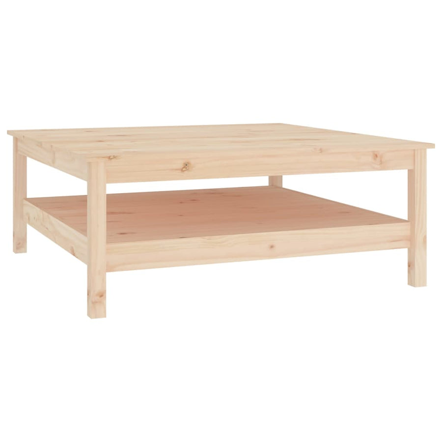Salontafel Massief Grenenhout 100 x 100 x 40 cm Naturel