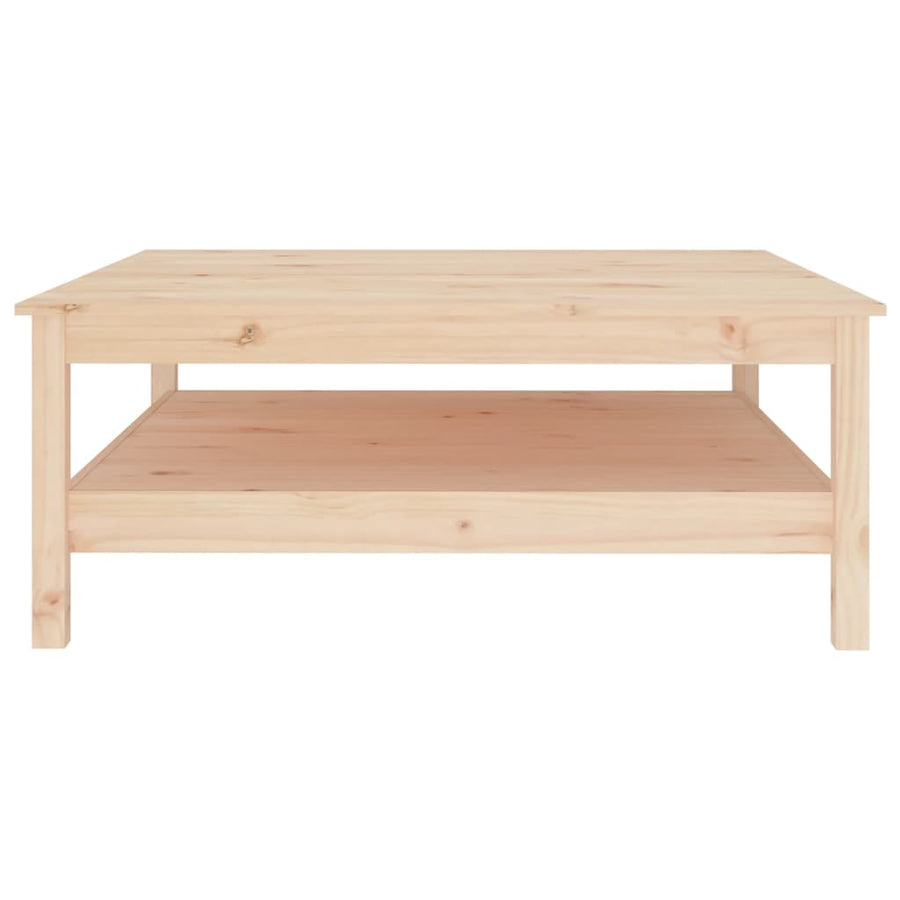 Salontafel Massief Grenenhout 100 x 100 x 40 cm Naturel