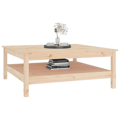 Salontafel Massief Grenenhout 100 x 100 x 40 cm Naturel