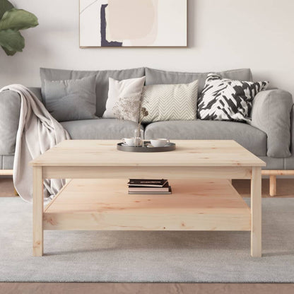 Salontafel Massief Grenenhout 100 x 100 x 40 cm Naturel